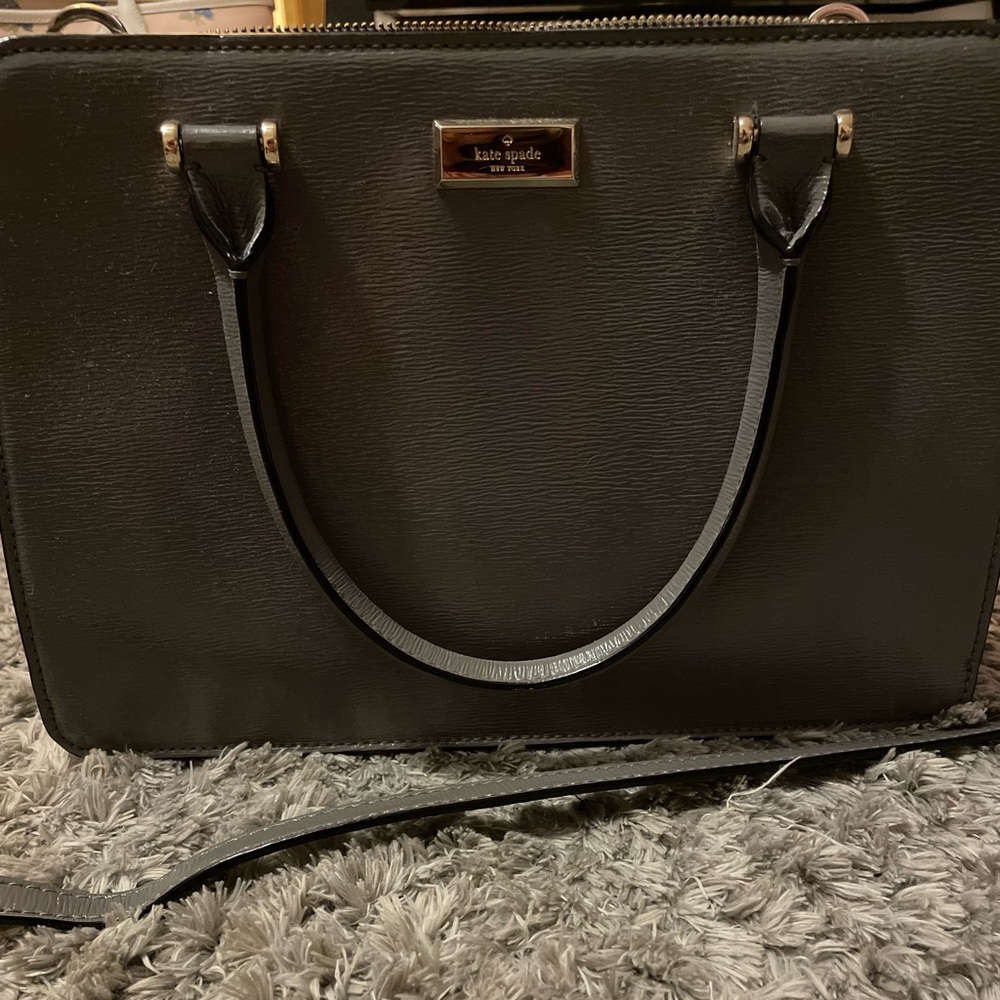 Grey Kate Spade Purse
